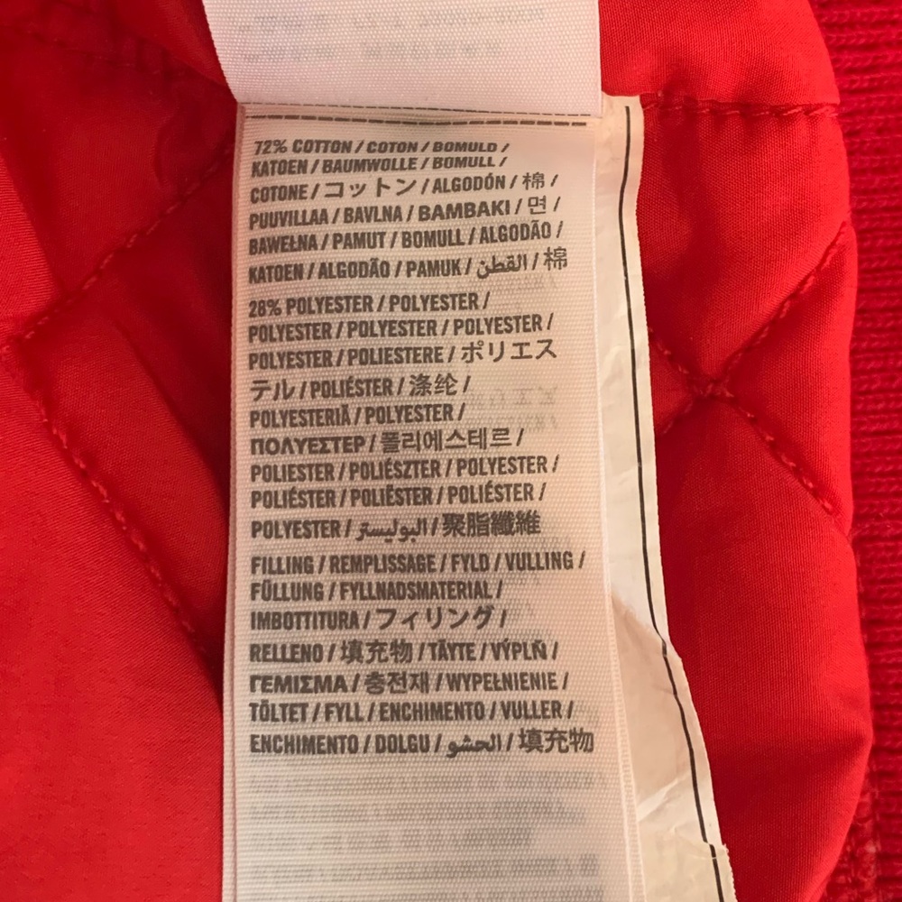 Abercrombie & Fitch Red Quilted Double Zipper Hoodie/Jacket - Picture 6 of 10